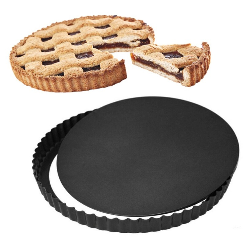 Forma stampo per crostata riccia con fondo removibile 24 cm - Eva