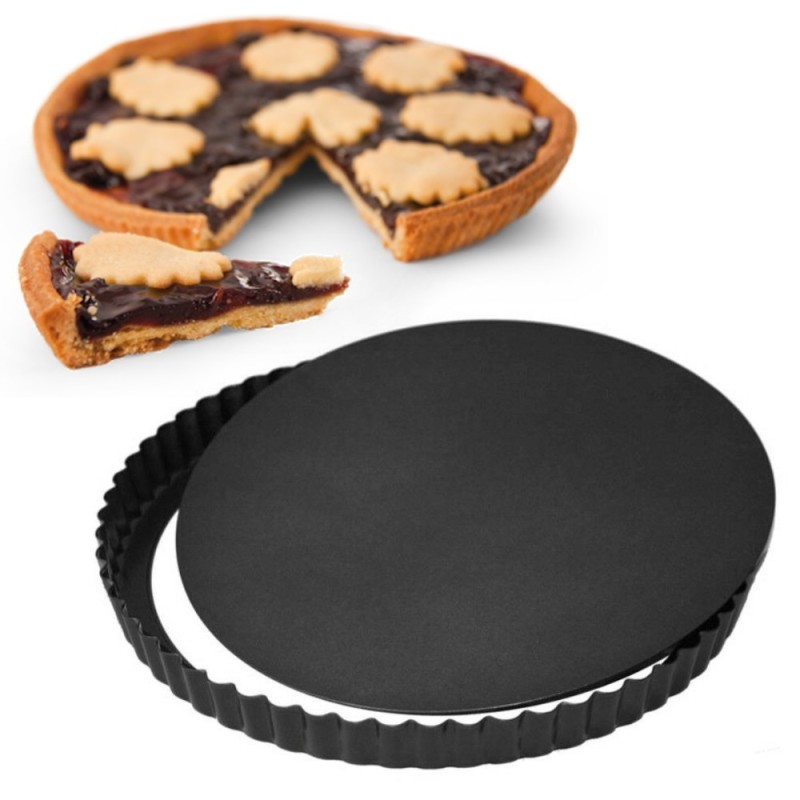 Stampo rotondo per crostata con fondo removibile 28 cm - Eva