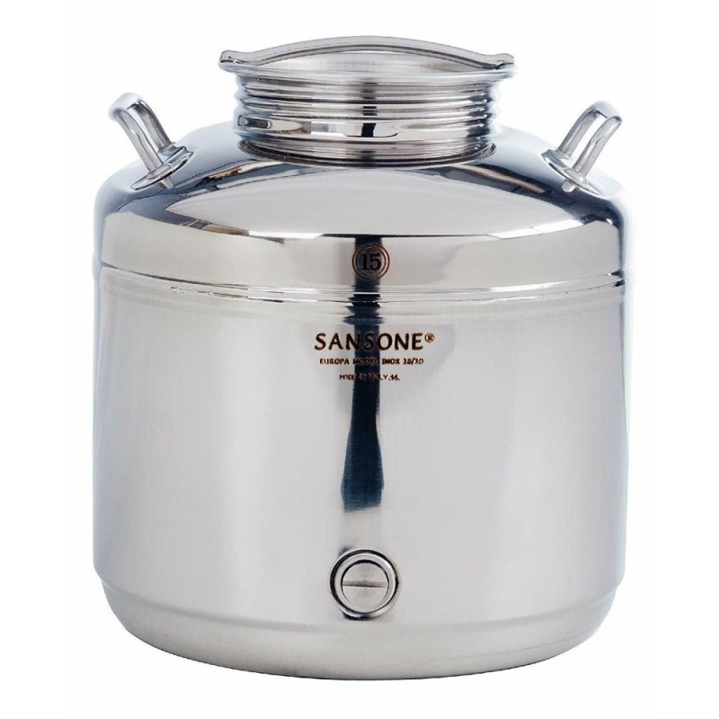 BIDONE OLIO INOX SANSONE EUROPA Lt 15