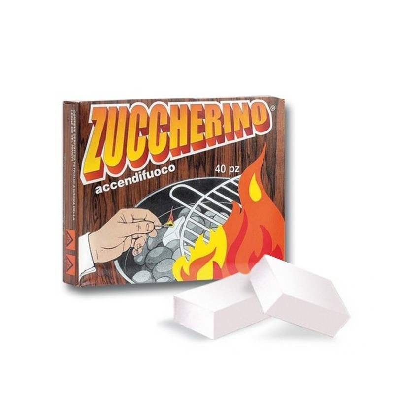 Accendifuoco bianco per camino e stufe 40 cubetti Zuccherino
