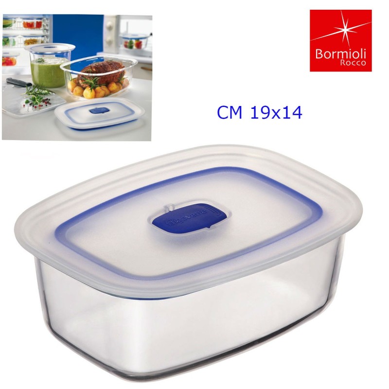 CONTENITORE FRIGOVERRE PLUS RETTANGOLARE CON COPERCHIO CM 19x14