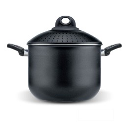 Pentola cuoci pasta alluminio Bio Stone PastaSi con coperchio cm 20