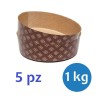 5 forme carta per fare panettone basso da 1 kg