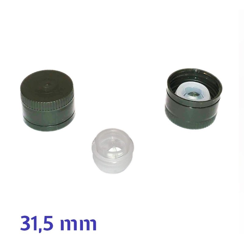 Capsule per olio con salvagoccia e anti rabbocco 31,5 mm
