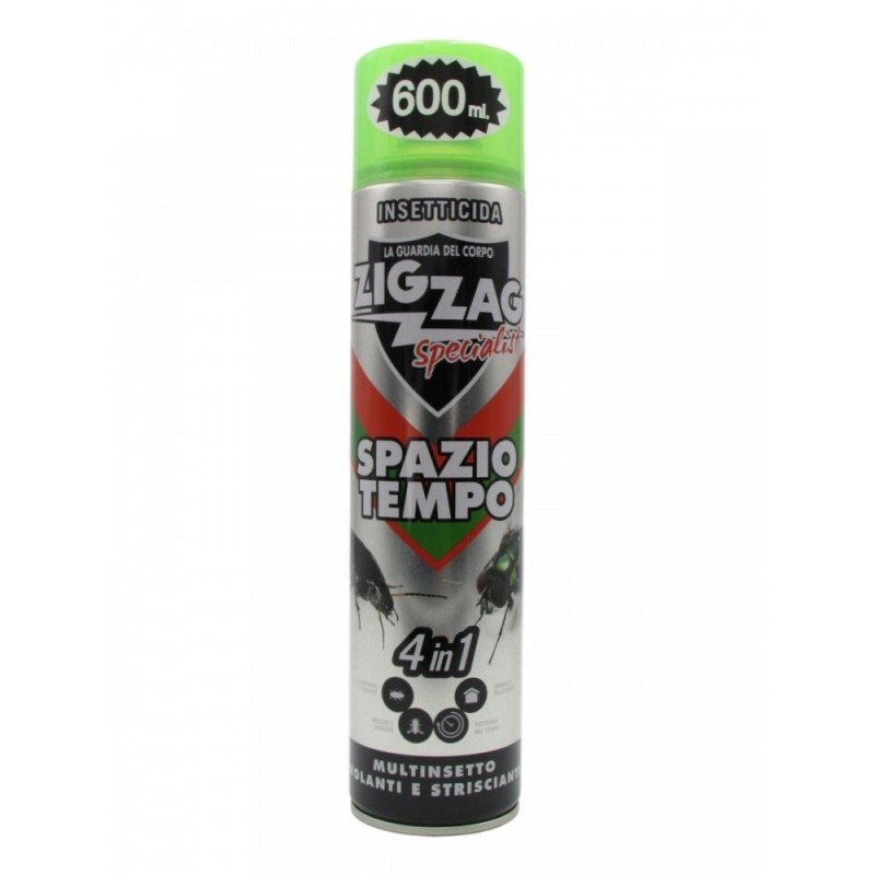INSETTICIDA ZIG ZAG SPAZIOTEMPO 600 ml MULTI INSETTI 4 IN 1