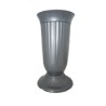 VASO PORTAFIORI CALICE C/BASE CM 16x29h SILVER