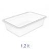 Contenitore PAGAMALU di plastica trasparente 1,2 lt