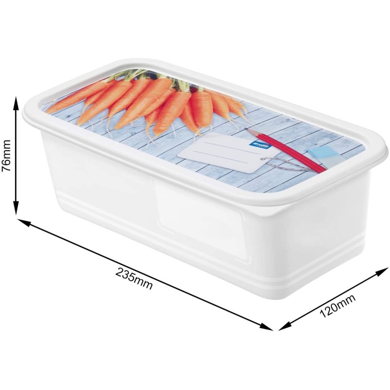 Contenitore DOMINO per congelare 1,2 lt scrivibile - 3 Pz