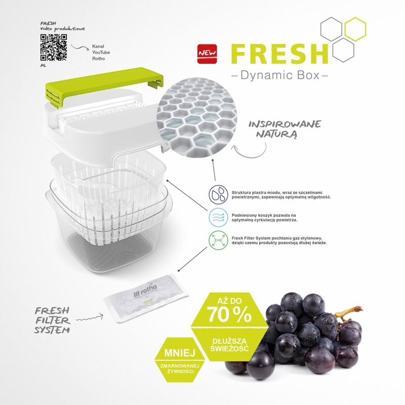 Contenitore Dynamic Box FRESH 1,6 lt per frutta