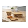 contenitori con coperchio in legno di bamboo Rotho pagamalu