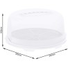 Dimensioni porta torta alta Rotho Fresh Bianco
