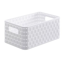 Cesta rettangolare COUNTRY  6 lt BIANCO