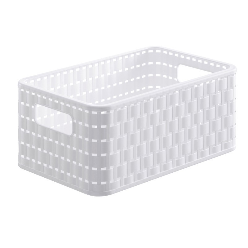 Cesta rettangolare COUNTRY  6 lt BIANCO