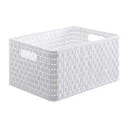 Cesta rettangolare COUNTRY 18 lt BIANCO