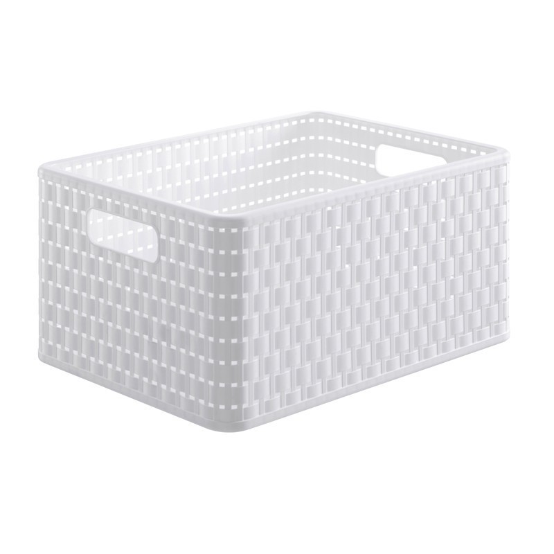 Cesta rettangolare COUNTRY 18 lt BIANCO