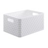 Cesta rettangolare COUNTRY 18 lt BIANCO