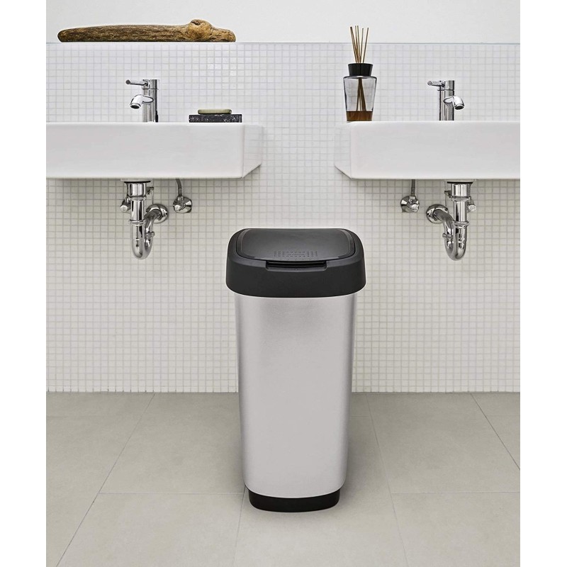 Pattumiera in plastica per bagno da 25 lt