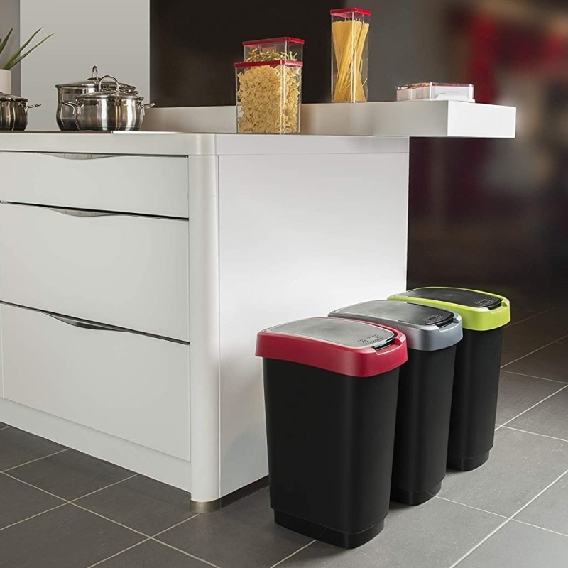 Secchio per rifiuti da cucina Rotho Twist 10 litri