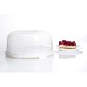Scatola rotonda porta torta Rotho Fresh Bianca