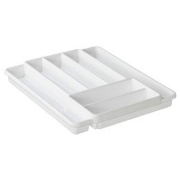 Porta posate allungabile Domino Rotho - Bianco