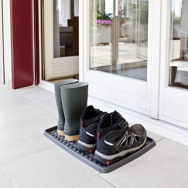 Porta scarpe esterno in gomma nera Rotho Drops