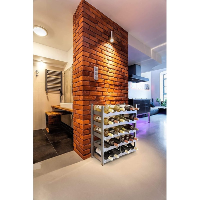Scaffale cantinetta VARIO per 6 bottiglie - Grigio Antracite
