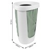Cesto porta biancheria FABU 50 lt - SALVIA