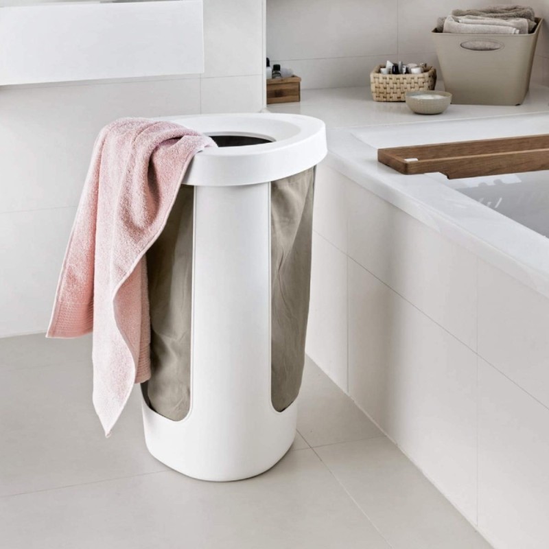 Cesto porta biancheria da bagno Rotho fabu 50 lt