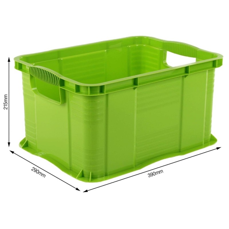 Contenitore rettangolare porta utensili colore verde Rotho