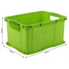 Contenitore rettangolare porta utensili colore verde Rotho