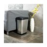 Pattumiera con coperchio basculante 25 lt TWIST ARGENTO