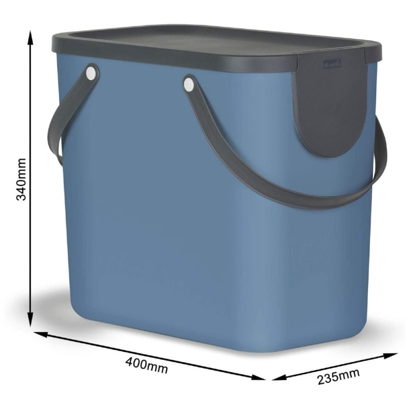 Contenitore per la raccolta differenziata 25 lt ALBULA - BLU