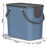 Contenitore per la raccolta differenziata 25 lt ALBULA - BLU