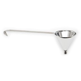 Imbuto per frittelle tirolesi in acciaio inox 18/8 con manico da 40 cm