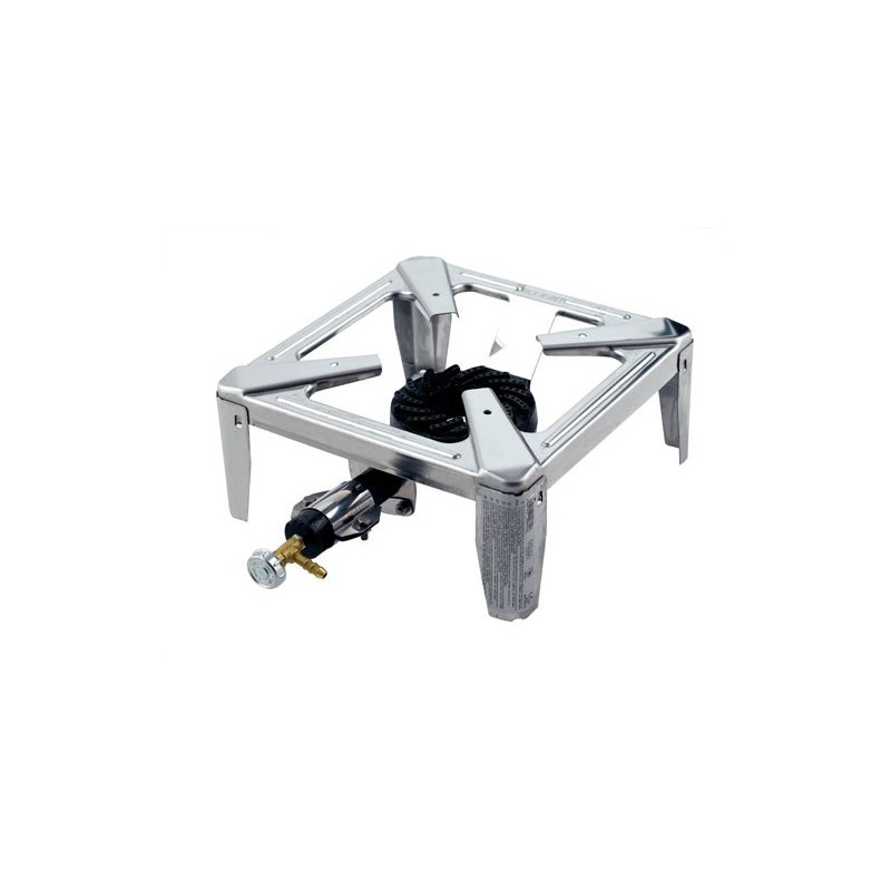Fornellone bruciatore Drago in acciaio inox 40x40 cm - Omac