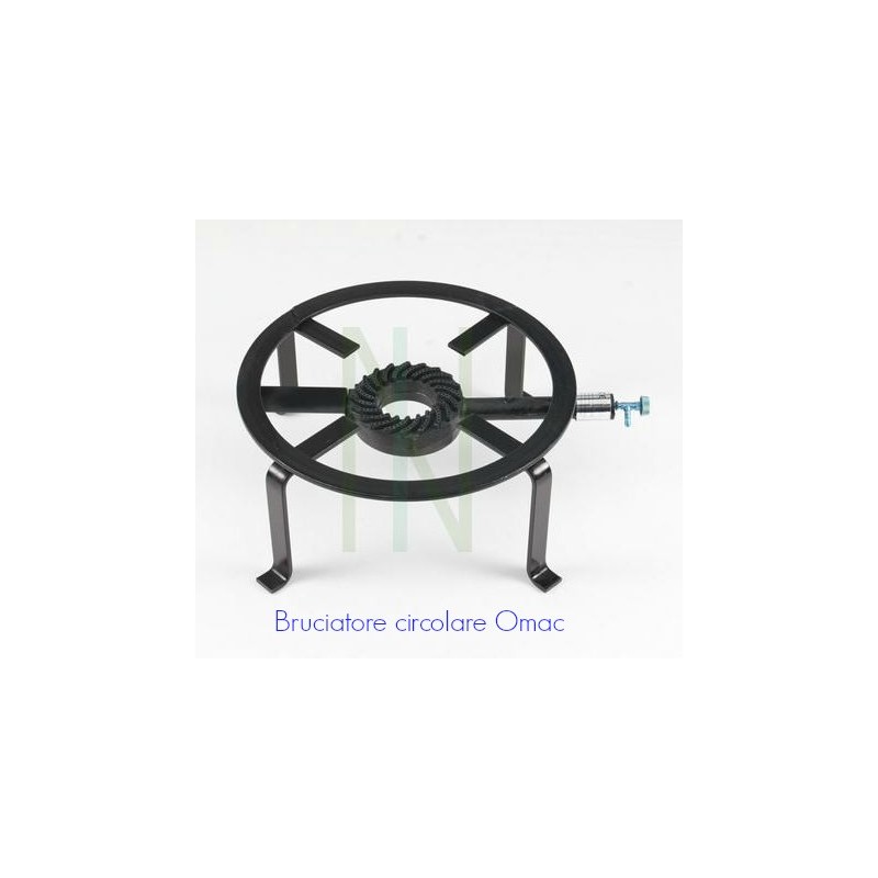 FORNELLONE TONDO PESANTE CM 50 BRUCIATORE OMAC