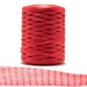 Rete moplen in plastica rossa per alimenti