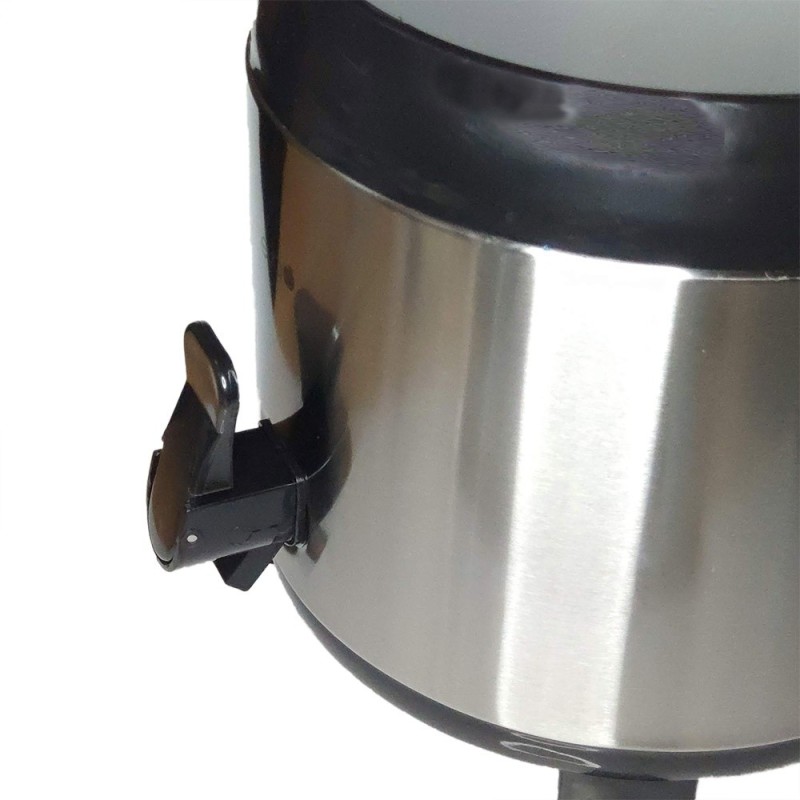 Dispenser per bevande calde con rubinetto a leva