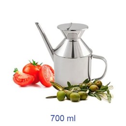 OLIERA INOX CON BECCUCCIO 0,6 LT