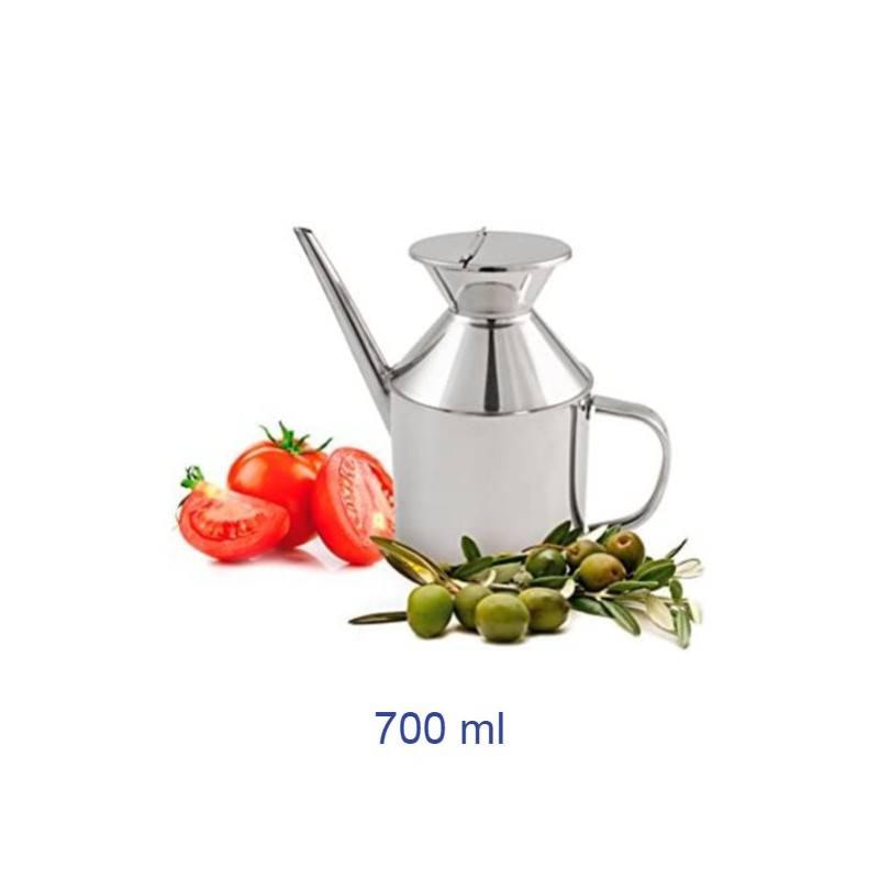 OLIERA INOX CON BECCUCCIO 0,6 LT