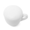 Copri tazza in porcellana bianca
