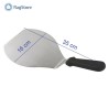 Spatola per pizza in acciaio inox cm 16 con manico plastica - Eva