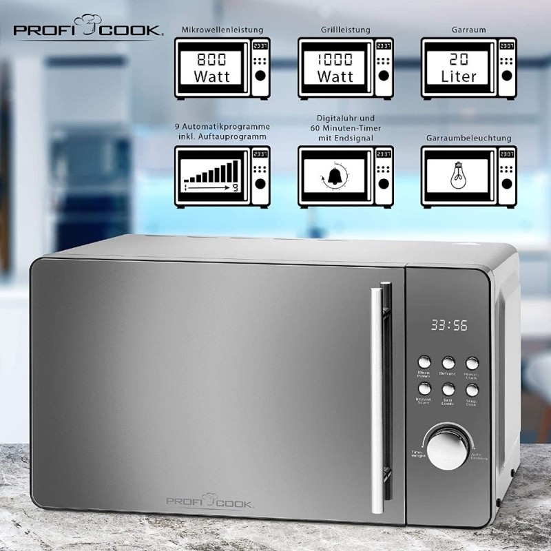 Forno a micronde Pc-mwg 1175 20 lt con grill 800W - ProfiCook