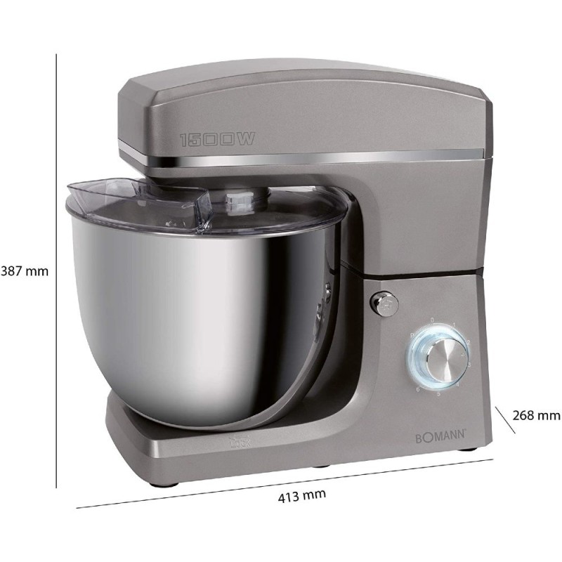 Impastatrice planetaria KM6036CB XXXL 10lt 1500W titan - Bomann