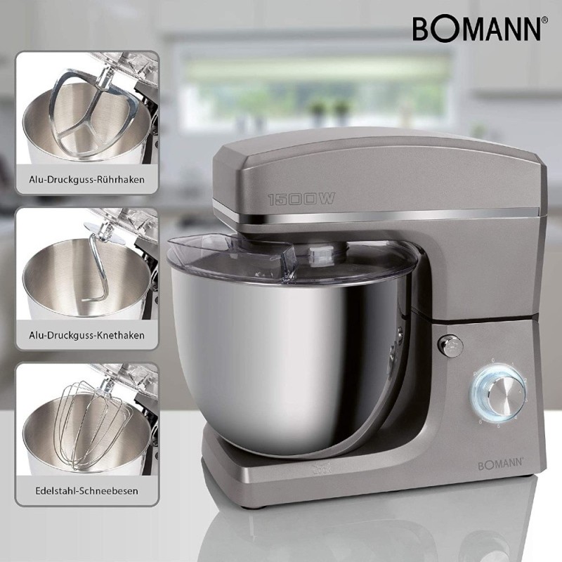 Impastatrice planetaria KM6036CB XXXL 10lt 1500W titan - Bomann