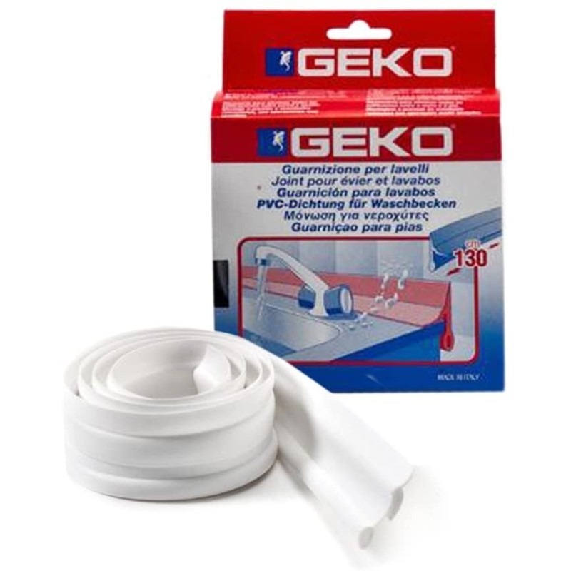 Guarnizione gomma per lavello cm 130 Bianco - Geko