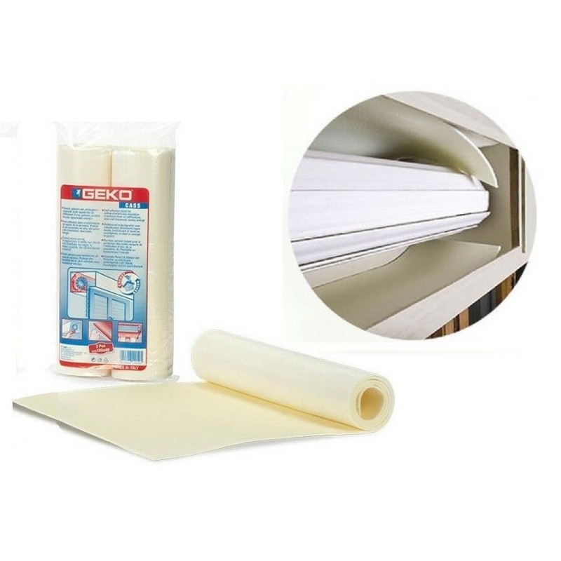 GUARNIZIONE ADESIVA PER ISOLAMENTO CASSONETTI 150x40 CM 2 Pz