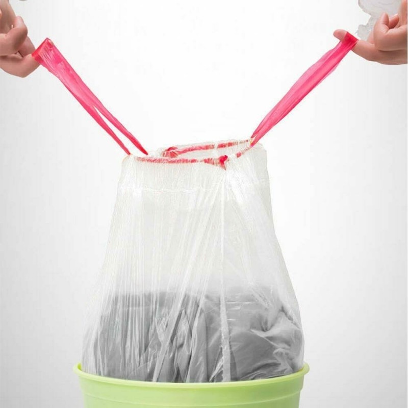 SACCHETTI BUSTE SPAZZATURA PROFUMATI CM 50X60 CON MANICI 20 PZ BIANCHI