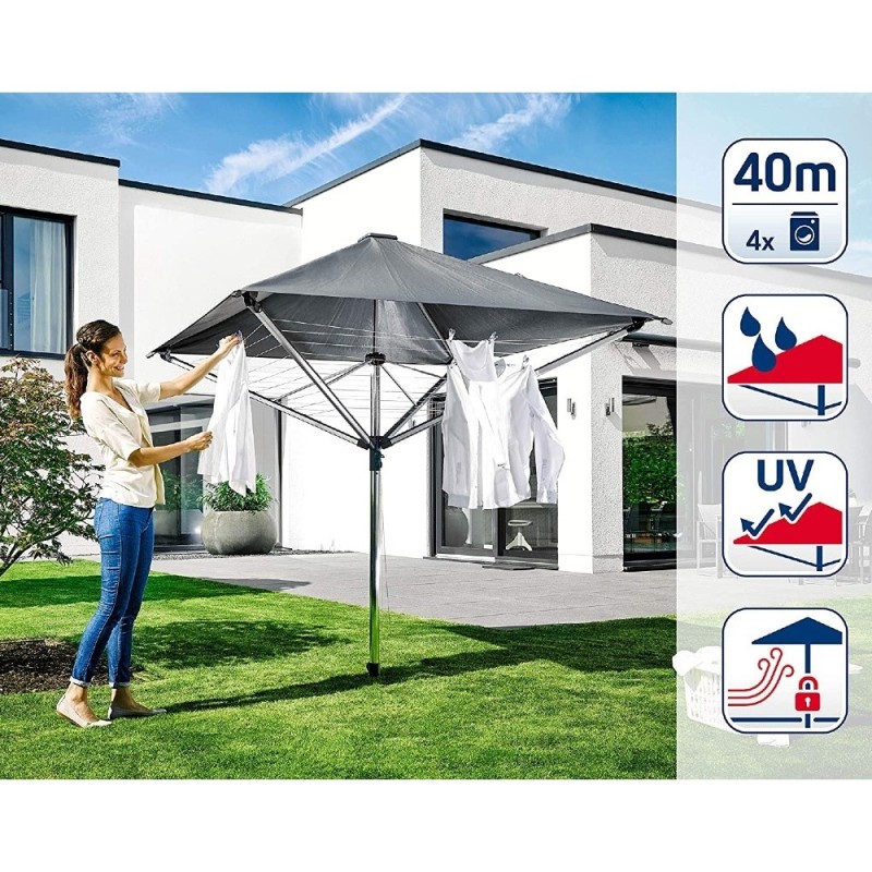 Stendibiancheria a ombrello Leifheit Linoprotect 400 con telo