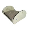 CUCCIA LETTINO IN LEGNO CON CUSCINO PER GATTO CM 45x40